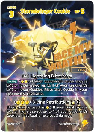 Image of Stormbringer Cookie (Serial Numbered) (BS4-026) - Promotion Cards Foil