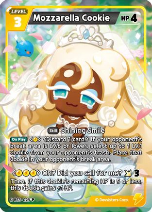 Image of Mozzarella Cookie (BS3-028) - Promotion Cards Foil