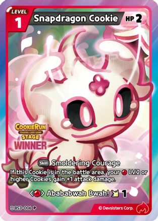 Image of Snapdragon Cookie (Winner) (BS3-006) - Promotion Cards Foil
