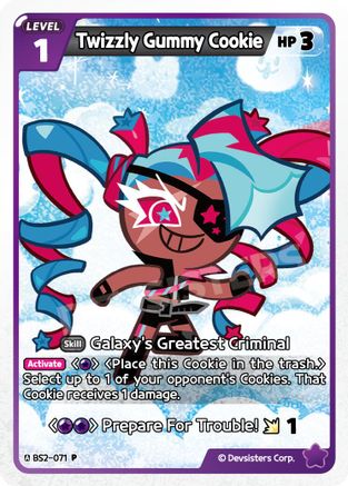 Image of Twizzly Gummy Cookie (071) (BS2-071) - Promotion Cards Foil
