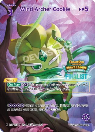 Image of Wind Archer Cookie (Finalist) (BS2-058) - Promotion Cards Foil