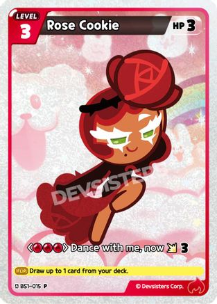 Image of Rose Cookie (BS1-015) - Promotion Cards Foil