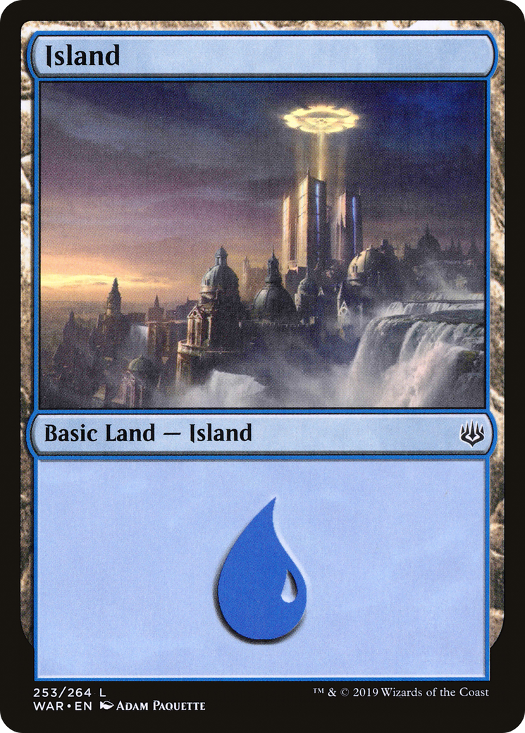Image of Island (253) (WAR-253) - War of the Spark Foil