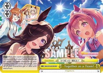 Image of Together as a Team! (RRR) (UMA/W106-E039R) - Umamusume: Pretty Derby