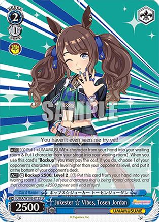 Image of Jokester   Vibes, Tosen Jordan (UMA/W106-E135) - Umamusume: Pretty Derby