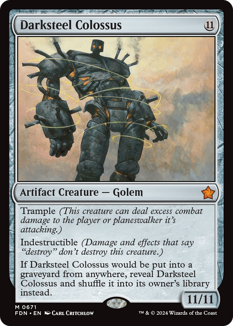 Image of Darksteel Colossus (FDN-671) - Foundations