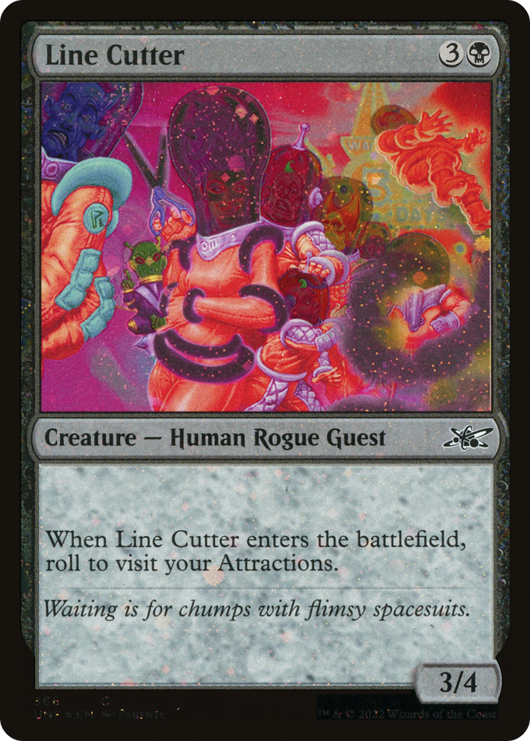 Image of Line Cutter (Galaxy Foil) (UNF-366) - Unfinity Foil