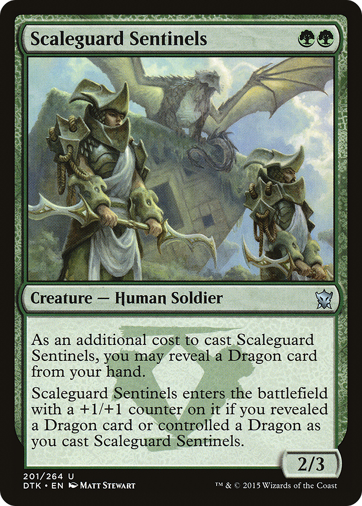 Image of Scaleguard Sentinels (DTK-201) - Dragons of Tarkir Foil