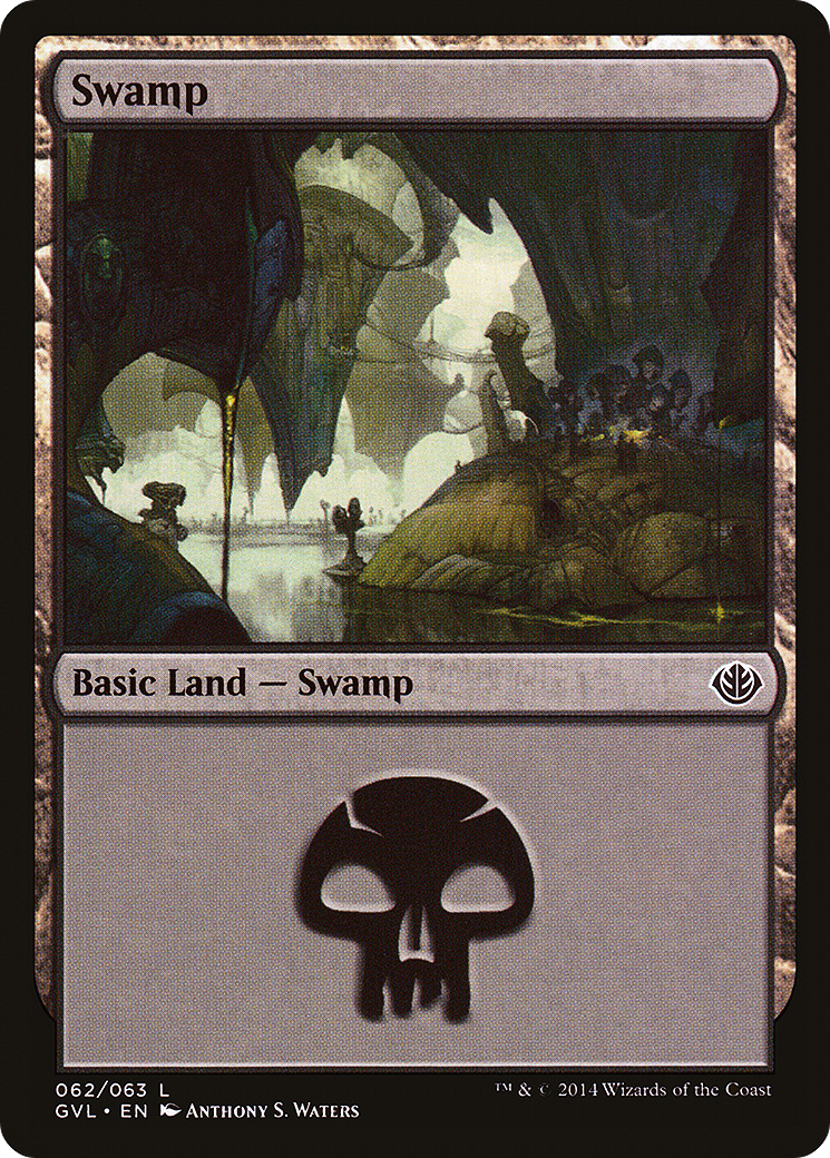 Image of Swamp (62) (Garruk vs Liliana) (DD3-062) - Duel Decks Anthology: Garruk vs. Liliana