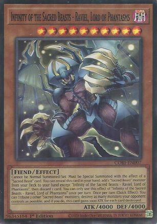 Image of Infinity of the Sacred Beasts - Raviel, Lord of Phantasms (CORI-EN007) - Chaos Origins 1st Edition