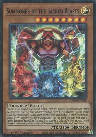 Image of Summoner of the Sacred Beasts (CORI-EN008) - Chaos Origins 1st Edition