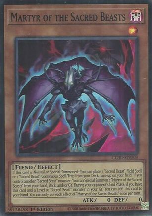 Image of Martyr of the Sacred Beasts (CORI-EN009) - Chaos Origins 1st Edition