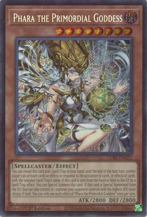 Image of Phara the Primordial Goddess (Secret Rare) (CORI-EN022) - Chaos Origins 1st Edition