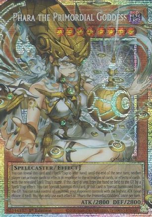 Image of Phara the Primordial Goddess (Starlight Rare) (Extended Art) (CORI-EN022) - Chaos Origins 1st Edition