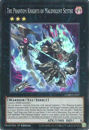 Image of The Phantom Knights of Malevolent Scythe (CORI-EN037) - Chaos Origins 1st Edition