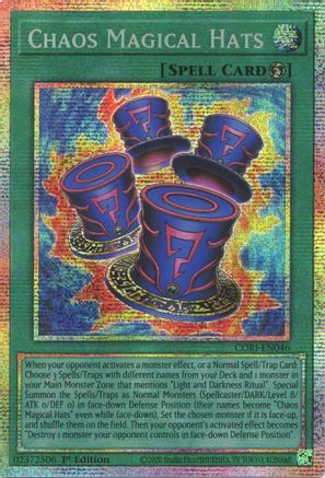 Image of Chaos Magical Hats (Starlight Rare) (CORI-EN046) - Chaos Origins 1st Edition