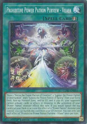 Image of Prohibitive Power Patron Purview - Vilaea (CORI-EN055) - Chaos Origins 1st Edition