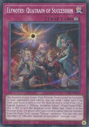 Image of Elfnotes: Quatrain of Succession (CORI-EN072) - Chaos Origins 1st Edition