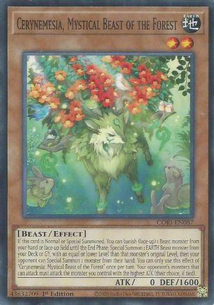 Image of Cerynemesia, Mystical Beast of the Forest (CORI-EN087) - Chaos Origins 1st Edition