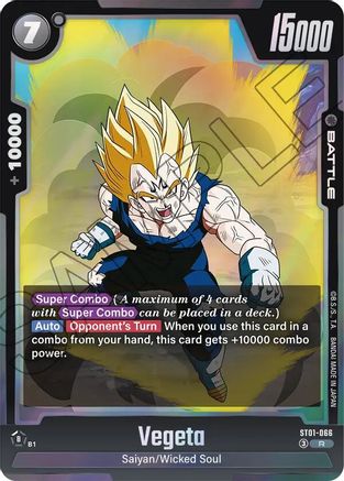 Image of Vegeta - ST01-066 (ST01-066) - Story Booster 01 Holofoil