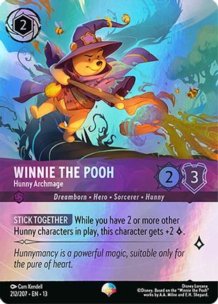 Image of Winnie the Pooh - Hunny Archmage (Epic) (212/207) - Attack of the Vine Holofoil