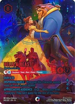 Image of Belle & Beast - Certain as the Sun (Iconic) (245/207) - Attack of the Vine Holofoil