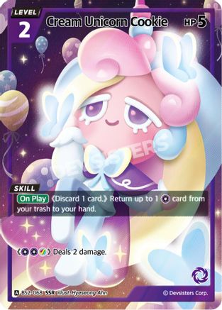Image of Cream Unicorn Cookie (SSR) (BS2-068) - Brave Beginning Foil