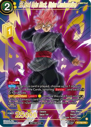 Image of SS Rose Goku Black, Divine Condemnation (Gold Stamped) (P-756) - Promotion Cards Foil