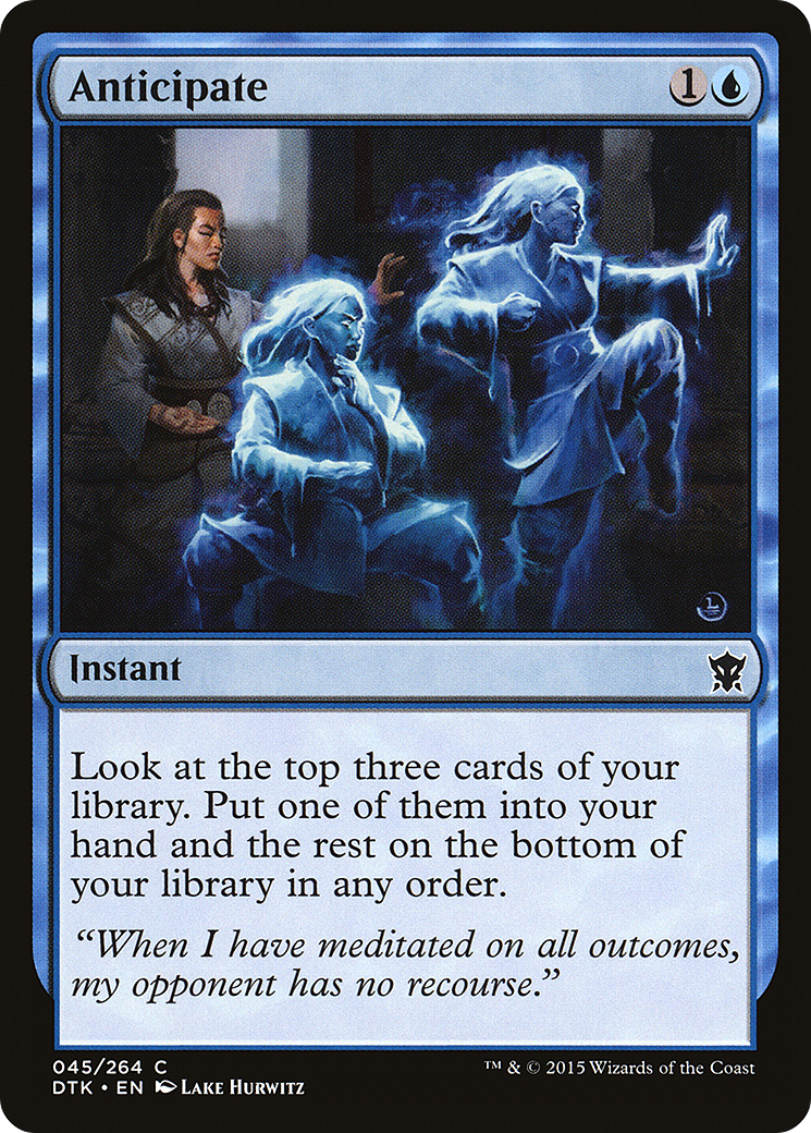 Image of Anticipate (DTK-045) - Dragons of Tarkir Foil