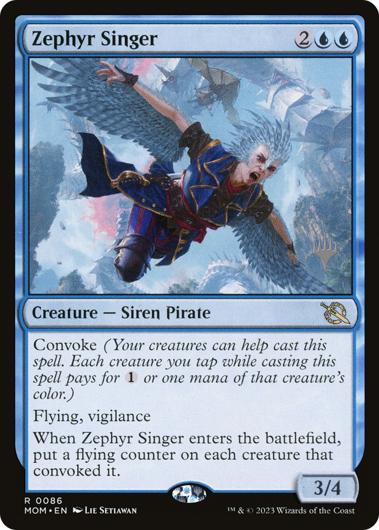 Image of Zephyr Singer (PPMOM-086) - March of the Machine Promos Foil