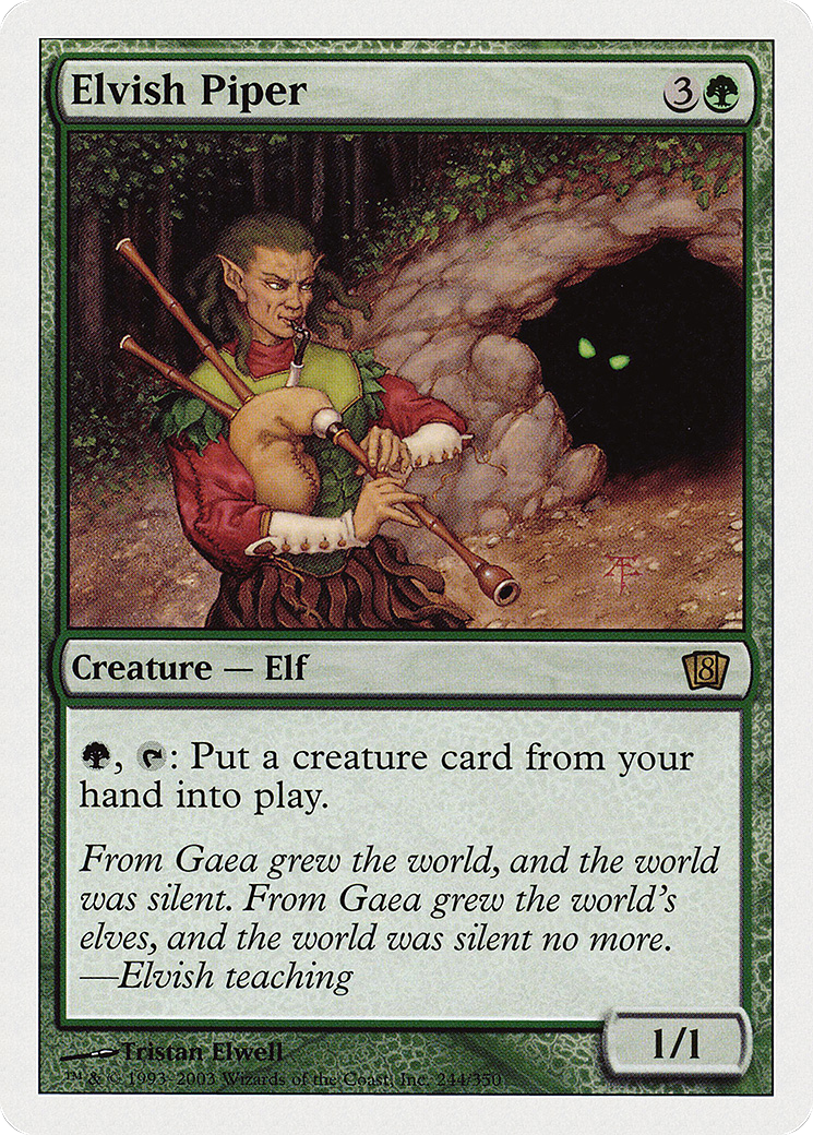 Image of Elvish Piper (8ED-244★) - 8th Edition Foil