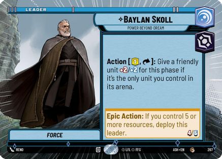 Image of Baylan Skoll - Power Beyond Dream (Hyperspace) (267) - Ashes of the Empire