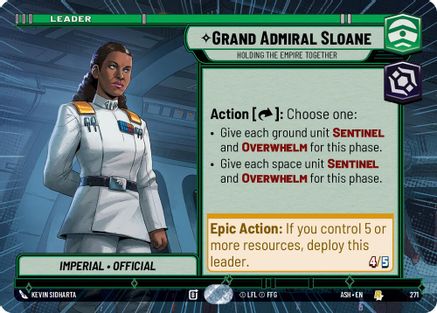Image of Grand Admiral Sloane - Holding the Empire Together (Hyperspace) (271) - Ashes of the Empire