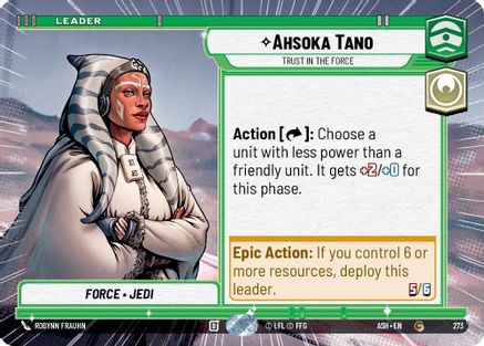 Image of Ahsoka Tano - Trust in the Force (Hyperspace) (273) - Ashes of the Empire