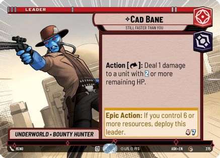 Image of Cad Bane - Still Faster Than You (Hyperspace) (275) - Ashes of the Empire