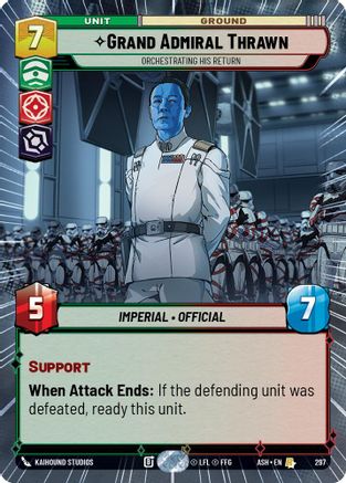 Image of Grand Admiral Thrawn - Orchestrating His Return (Hyperspace) (297) - Ashes of the Empire
