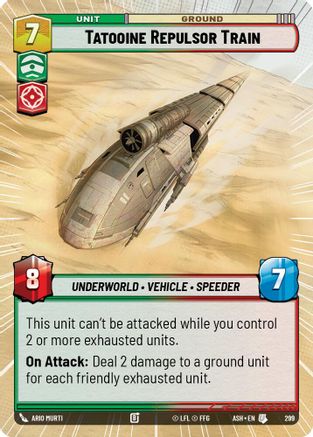 Image of Tatooine Repulsor Train (Hyperspace) (299) - Ashes of the Empire