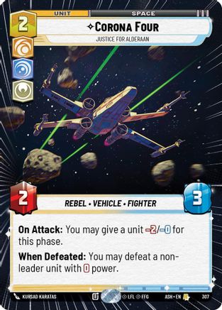 Image of Corona Four - Justice for Alderaan (Hyperspace) (307) - Ashes of the Empire