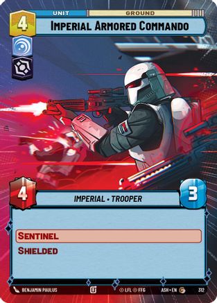 Image of Imperial Armored Commando (Hyperspace) (312) - Ashes of the Empire