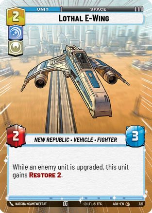 Image of Lothal E-Wing (Hyperspace) (321) - Ashes of the Empire