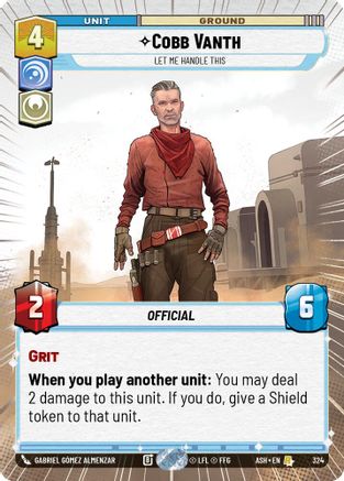 Image of Cobb Vanth - Let Me Handle This (Hyperspace) (324) - Ashes of the Empire