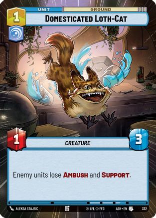 Image of Domesticated Loth-Cat (Hyperspace) (332) - Ashes of the Empire
