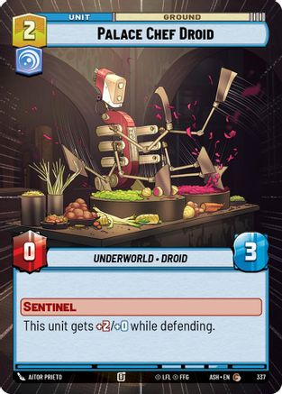 Image of Palace Chef Droid (Hyperspace) (337) - Ashes of the Empire