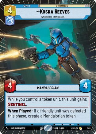 Image of Koska Reeves - Warrior of Mandalore (Hyperspace) (343) - Ashes of the Empire