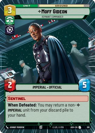 Image of Moff Gideon - Remnant Commander (Hyperspace) (361) - Ashes of the Empire
