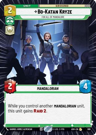 Image of Bo-Katan Kryze - For All of Mandalore (Hyperspace) (369) - Ashes of the Empire