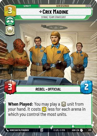 Image of Crix Madine - Strike Team Strategist (Hyperspace) (372) - Ashes of the Empire