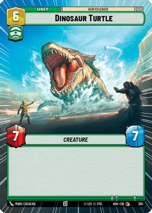 Image of Dinosaur Turtle (Hyperspace) (395) - Ashes of the Empire
