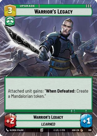 Image of Warrior's Legacy (Hyperspace) (398) - Ashes of the Empire