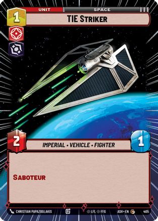 Image of TIE Striker (Hyperspace) (405) - Ashes of the Empire